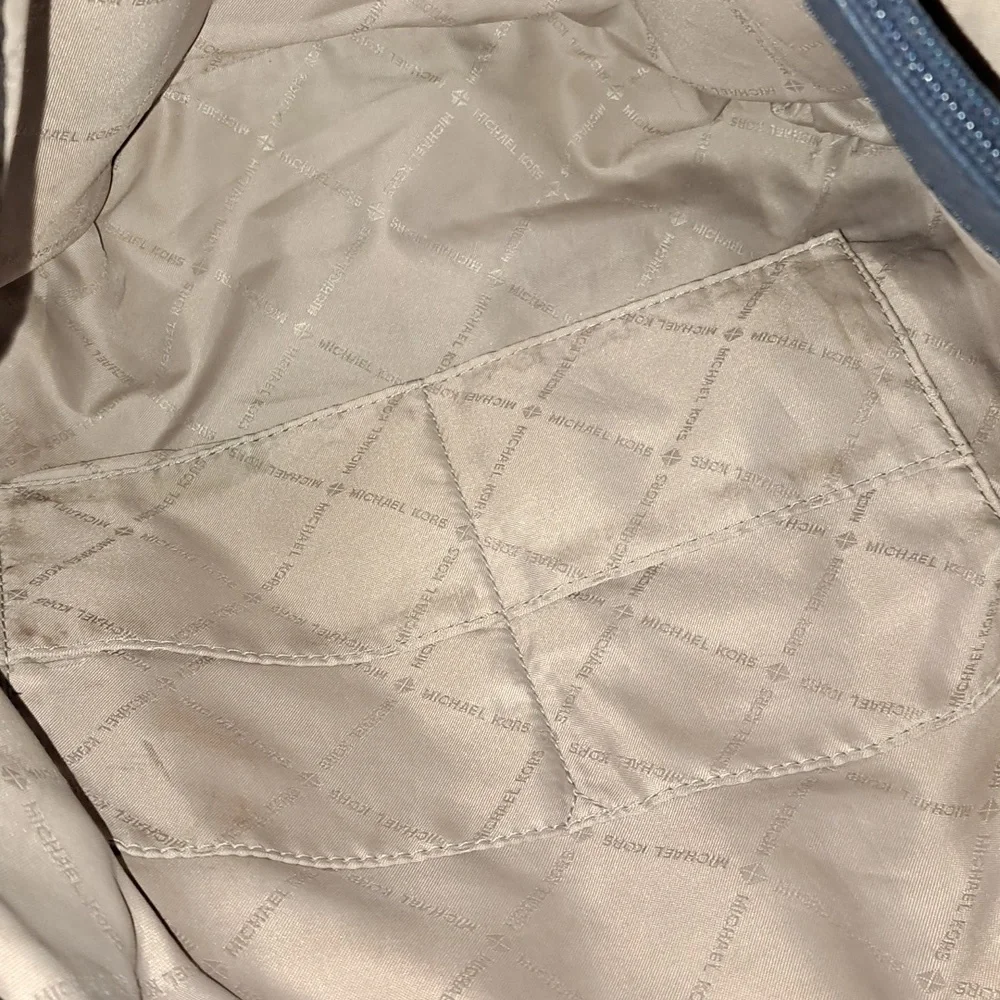 Michael Kors- Authentic Navy Leather Bag